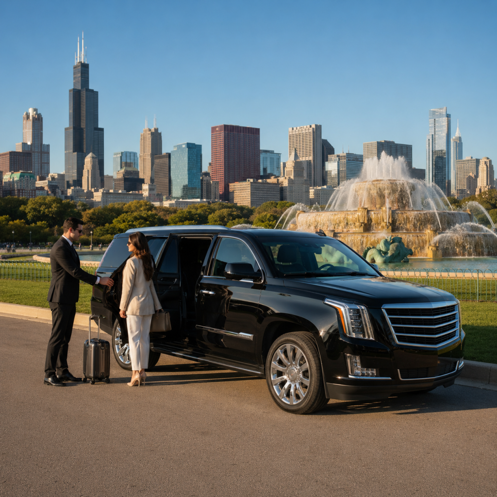 Private car service in Chicago for business travelers